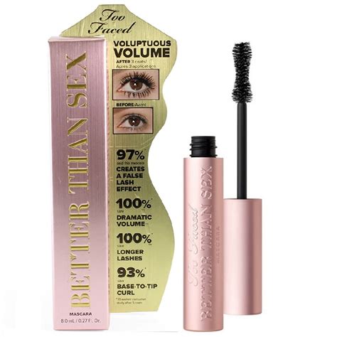 I Compared Too Faced Better Than Sex Mascara and .